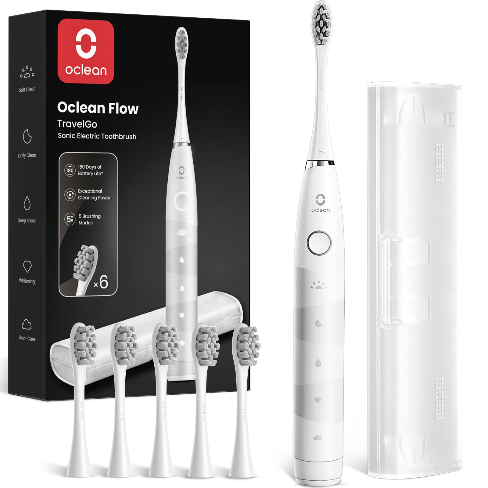 "Oclean TravelGo Flow Set Sonic Electric Toothbrush-Toothbrushes-Oclean Global Store